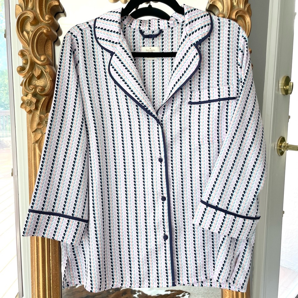 Kate Spade dream a little size large sleepwear shirt top spades